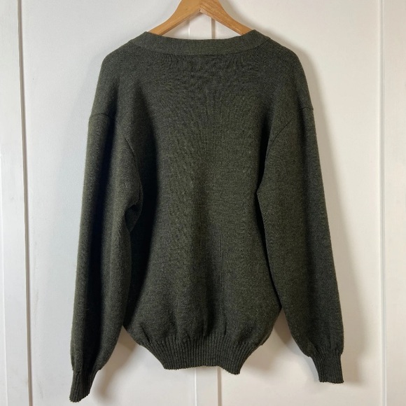 Vintage Pitlochry Cardigan Wool Green XL - Picture 4 of 6